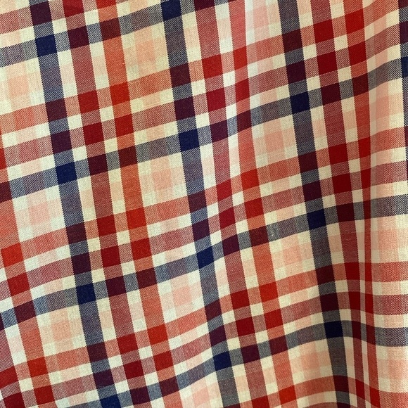 Ted Baker Archive Egyptian Cotton Button Down Pink Plaid Flip Cuff Shirt 16.5 - Picture 7 of 10